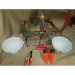 Lot of  Vintage Pepper Kitchen Decor